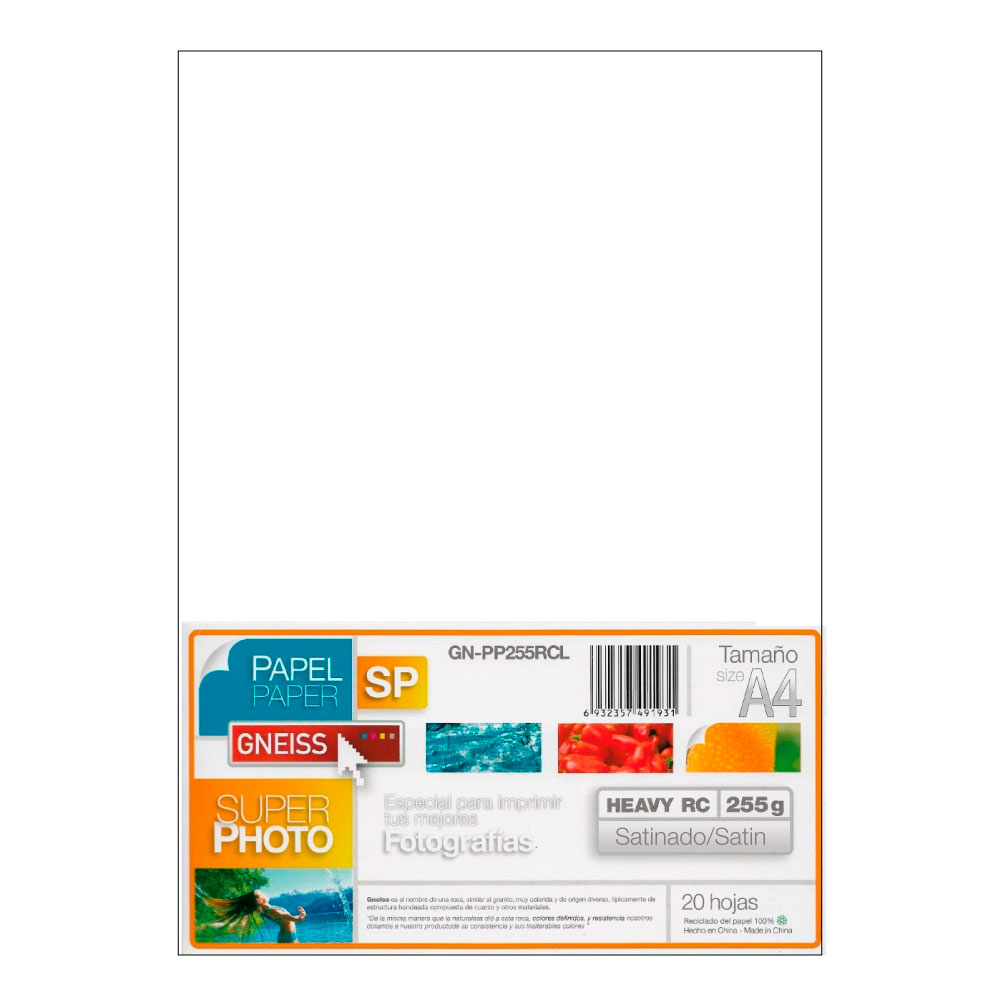 PAPEL SATINADO A4 255GR