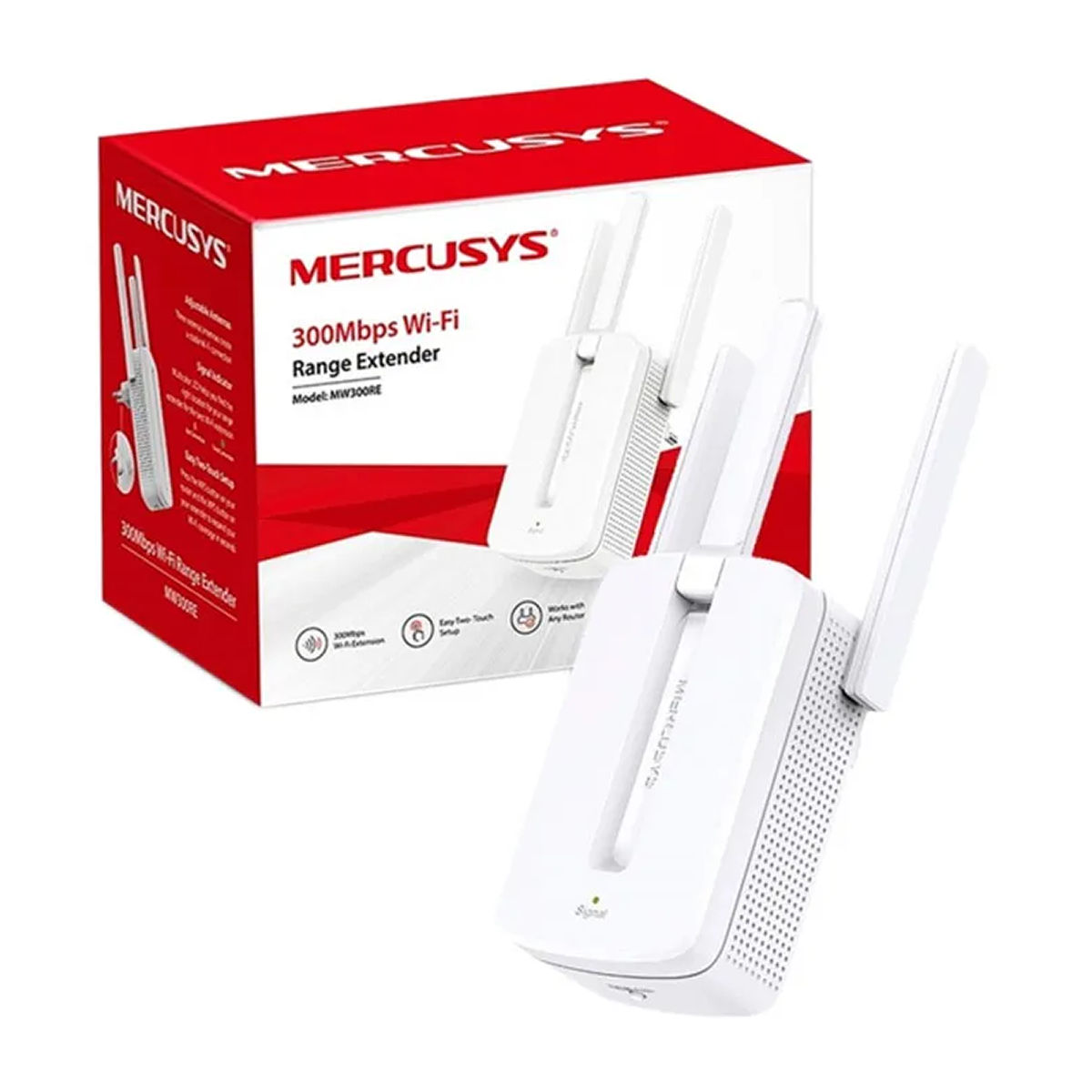 REPETIDOR EXTENSOR DE RANGO WIFI MERCUSYS MW300RE