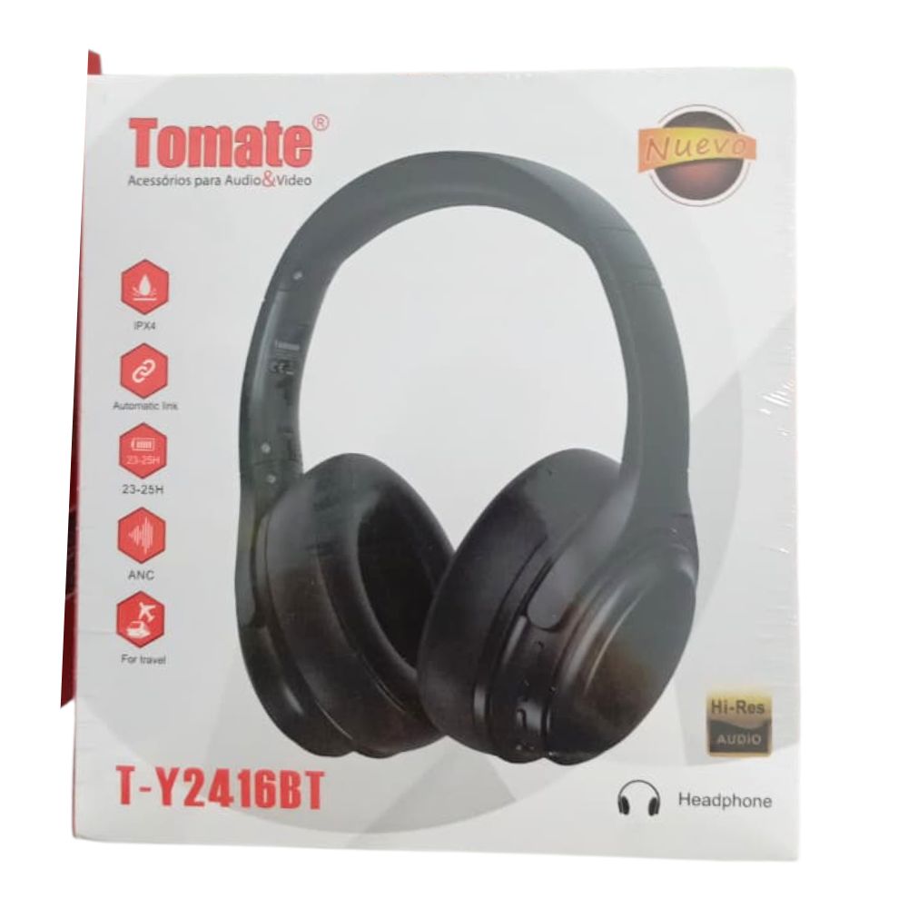 AURICULAR VINCHA BLUETOOTH TOMATE T-Y2416BT